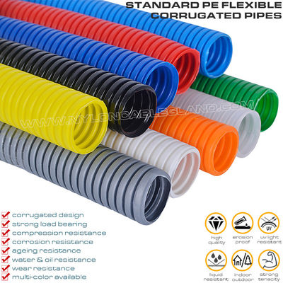 Polyethylene PE Standard Flexible Conduit (UL94-HB), AD7~AD108 Unslitted Corrugated Pipe Tube for Electrical Protection