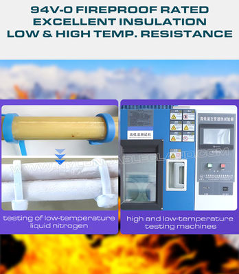 Blue Teflon Cable Tie 200 x 4.8mm, 94V-0 ETFE Cable Tie 50 Lbs Chemical Resistant Tefzel Cable Tie for Extreme Environments