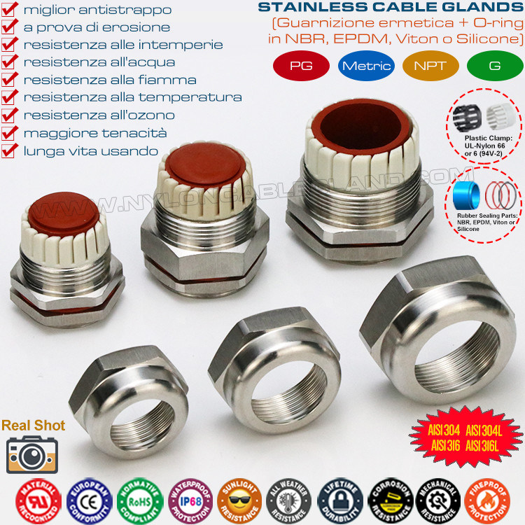 Waterproof IP68 Metric Cable Glands